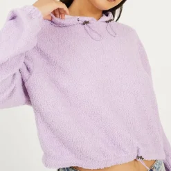 Brave Soul Borg Hoodie in Purple