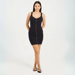 Brave Soul Through Dress in Black