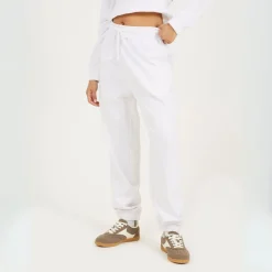 Brave Soul Wide Leg Jogging Bottom in White