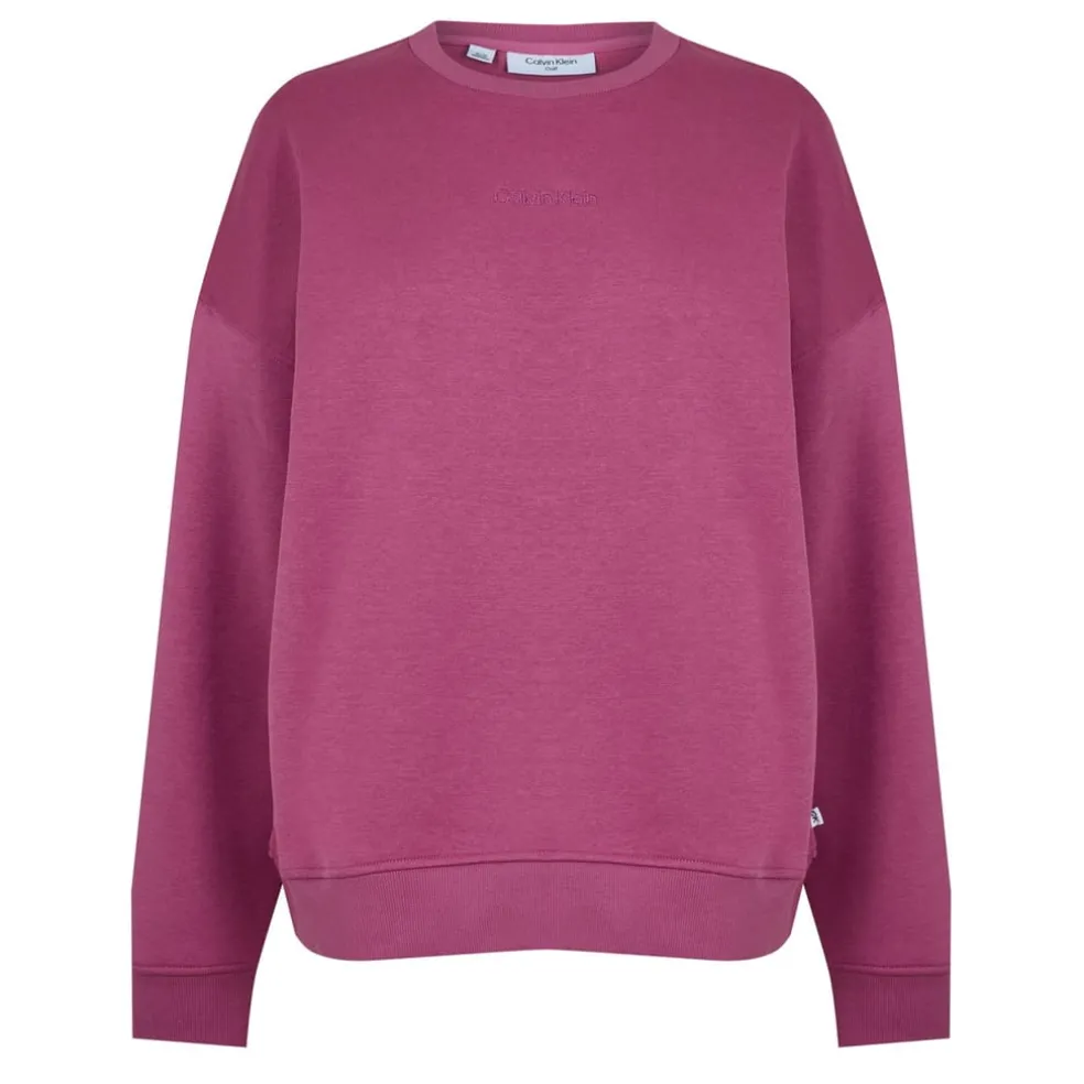 Calvin Klein Golf Crew Neck Regular Fit Sweatshirt in Pink