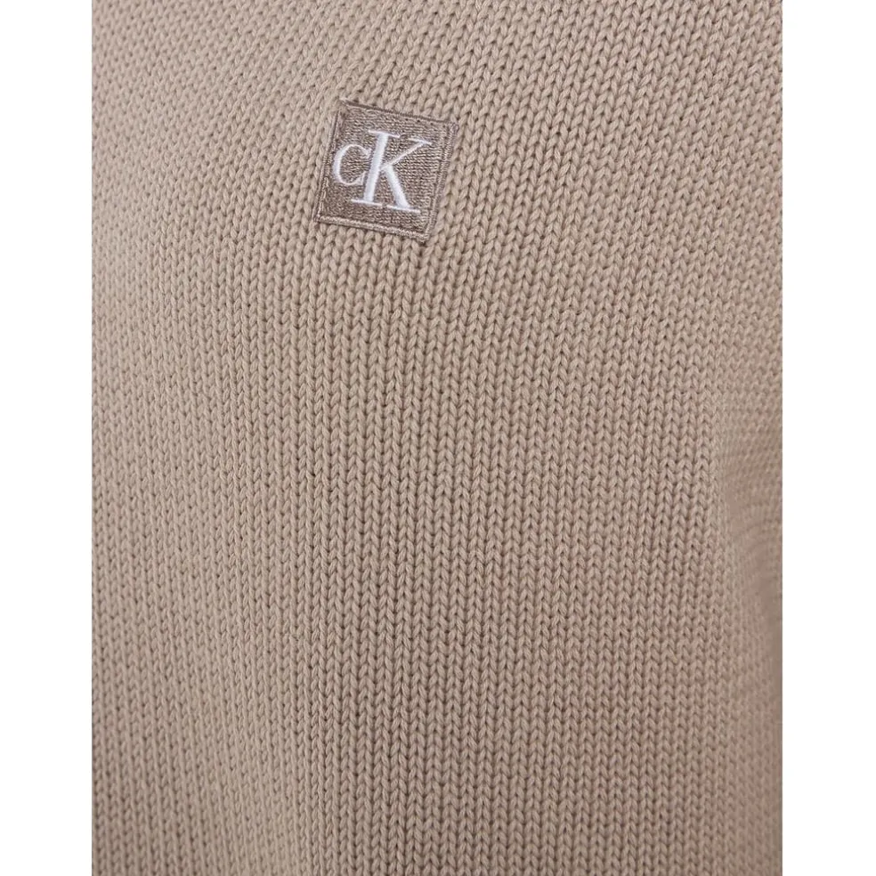 Calvin Klein Jeans Neck Pullover Sweater in Pink