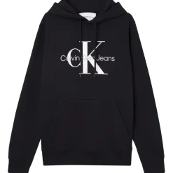 Calvin Klein Jeans Monogram Logo Hoodie in Black