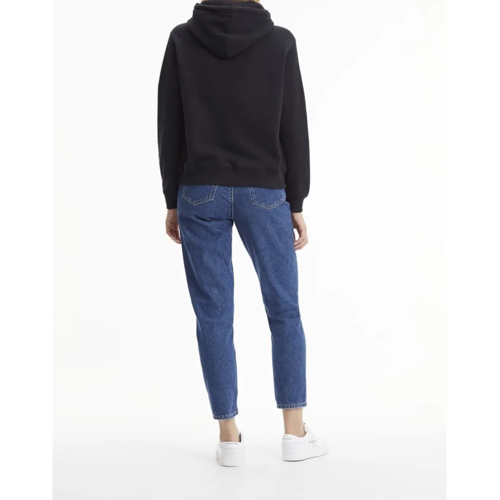 Calvin Klein Jeans Monogram Logo Hoodie in Black