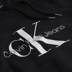 Calvin Klein Jeans Monogram Logo Hoodie in Black