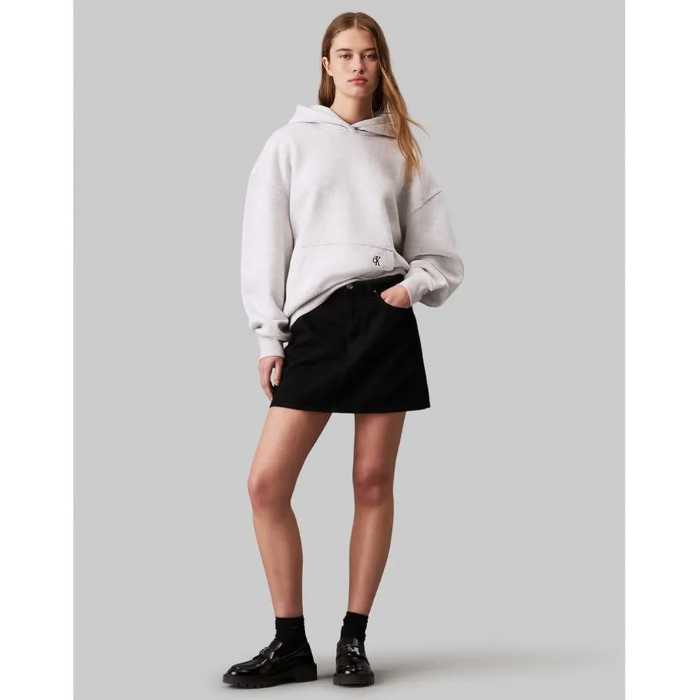 Calvin Klein Jeans Relaxed Hoodie in Grey