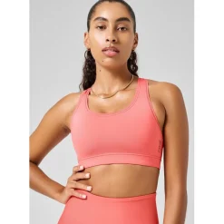 Casall Iconi Scoop Neck Snug Fit Bra in Orange