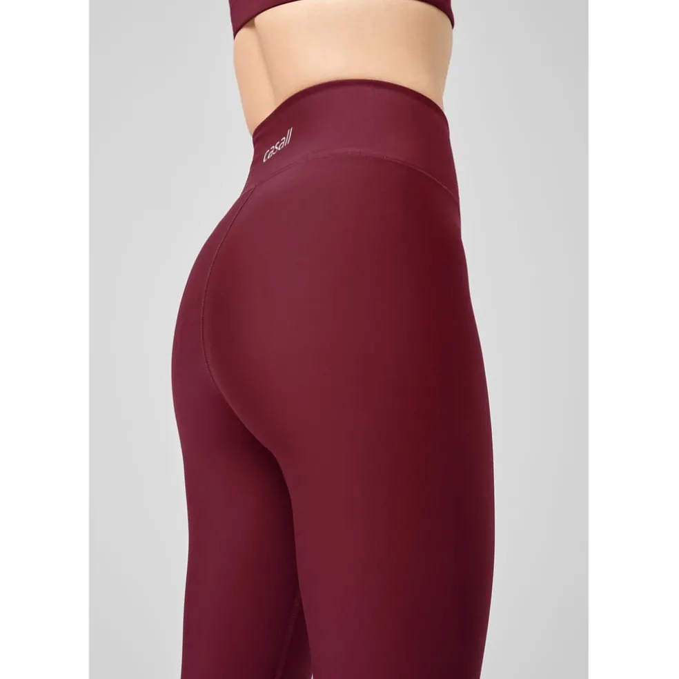 Casall Overlap Tight Athletic Pants in Red