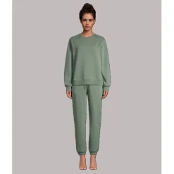 Casall Womens Crew Neck Sweater in Green