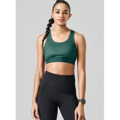 Casall Womens Medium Impact Sports Bra in Green