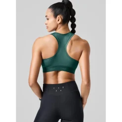 Casall Womens Medium Impact Sports Bra in Green