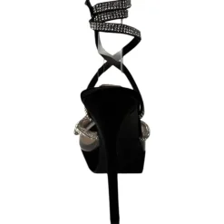 Chic Dmnt Pltfm Sndl in Black
