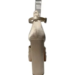 Chic Strp Pltfm Sndl in Beige