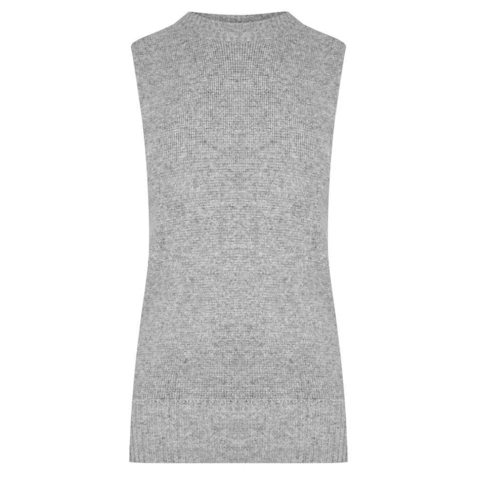 Christopher Esber Divider Cashmere Vest in Grey