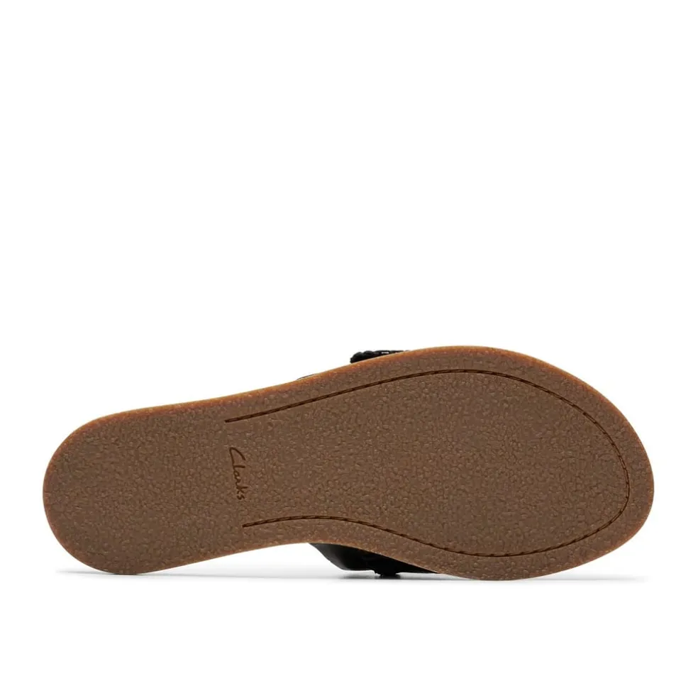 Clarks Maritime Slides in Black