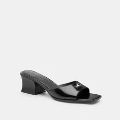 Coach C Heel Sandal in Black