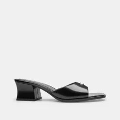 Coach C Heel Sandal in Black