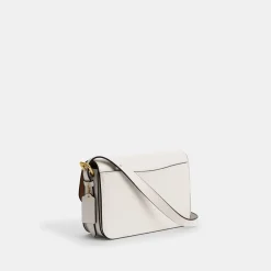 Coach Cross Body Handbag with Detachable Strap in White