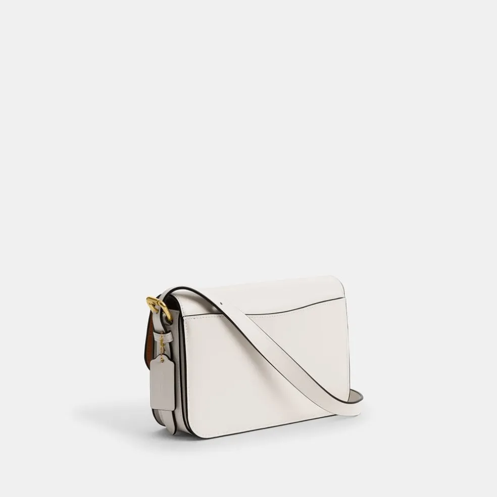 Coach Cross Body Handbag with Detachable Strap in White