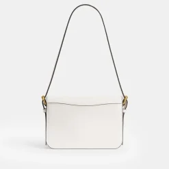 Coach Cross Body Handbag with Detachable Strap in White