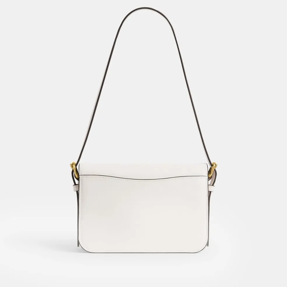 Coach Cross Body Handbag with Detachable Strap in White