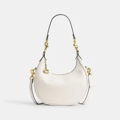 Coach Jonie Hobo Handbag with Detachable Strap in White