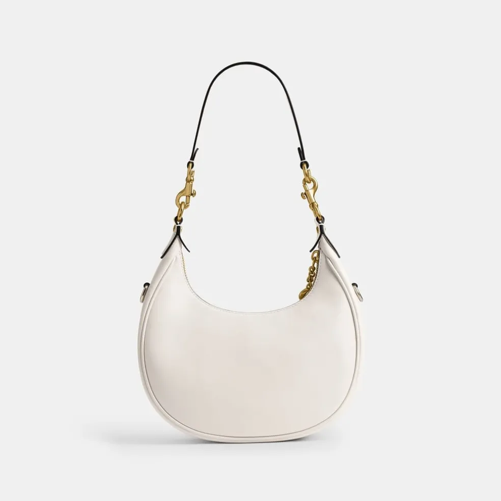 Coach Jonie Hobo Handbag with Detachable Strap in White