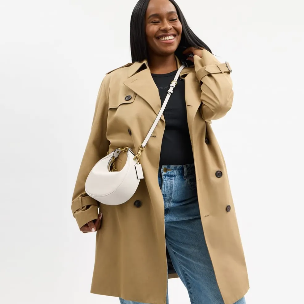 Coach Jonie Hobo Handbag with Detachable Strap in White