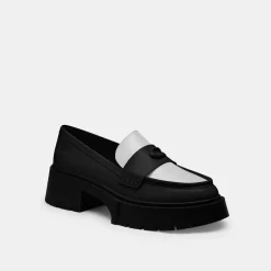 Coach Leah Platform Loafers in Black