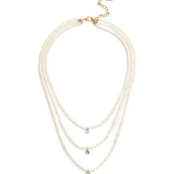 Coach Prl Mlyr Nklc in White
