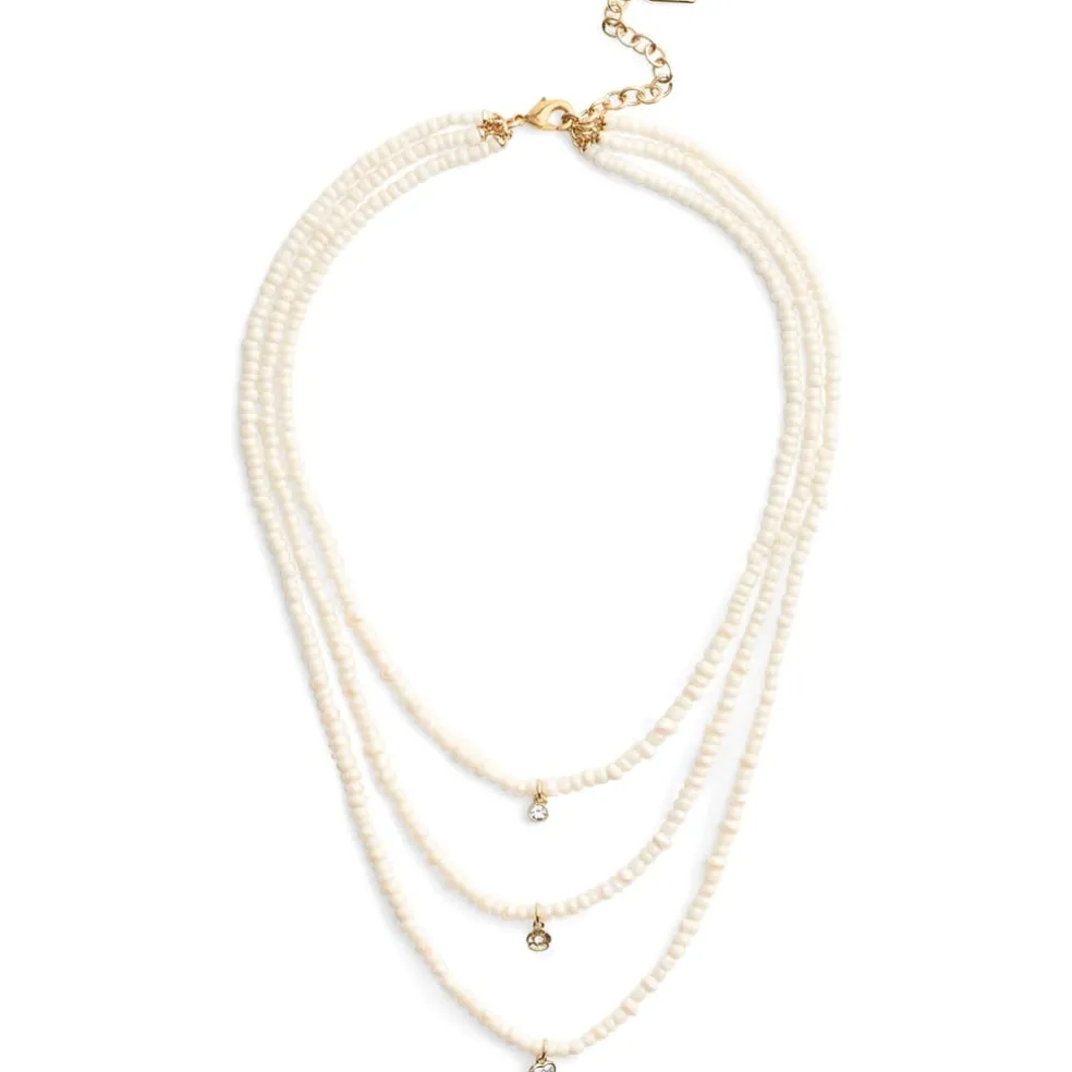 Coach Prl Mlyr Nklc in White