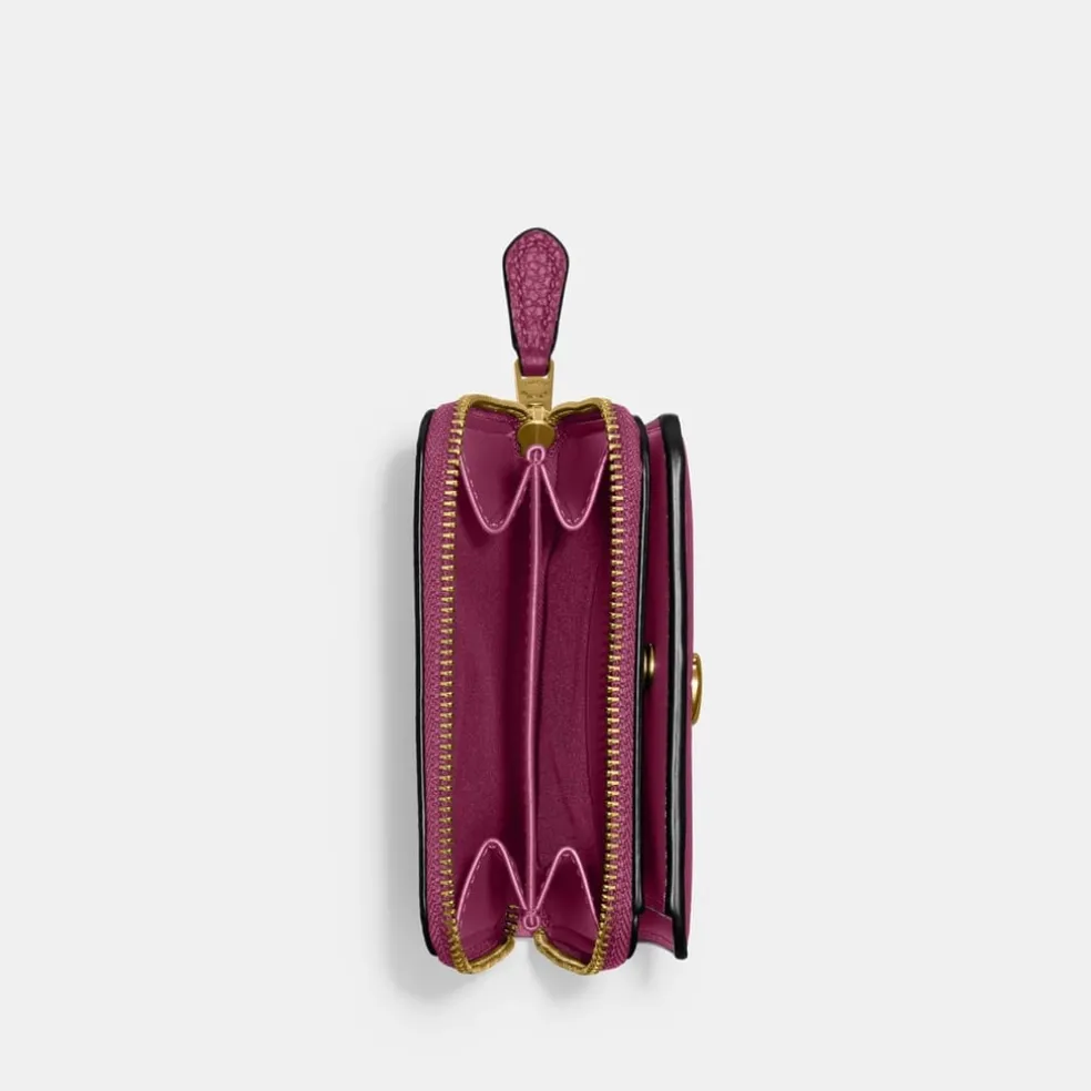 Coach S Zip Around Wallet in Pink