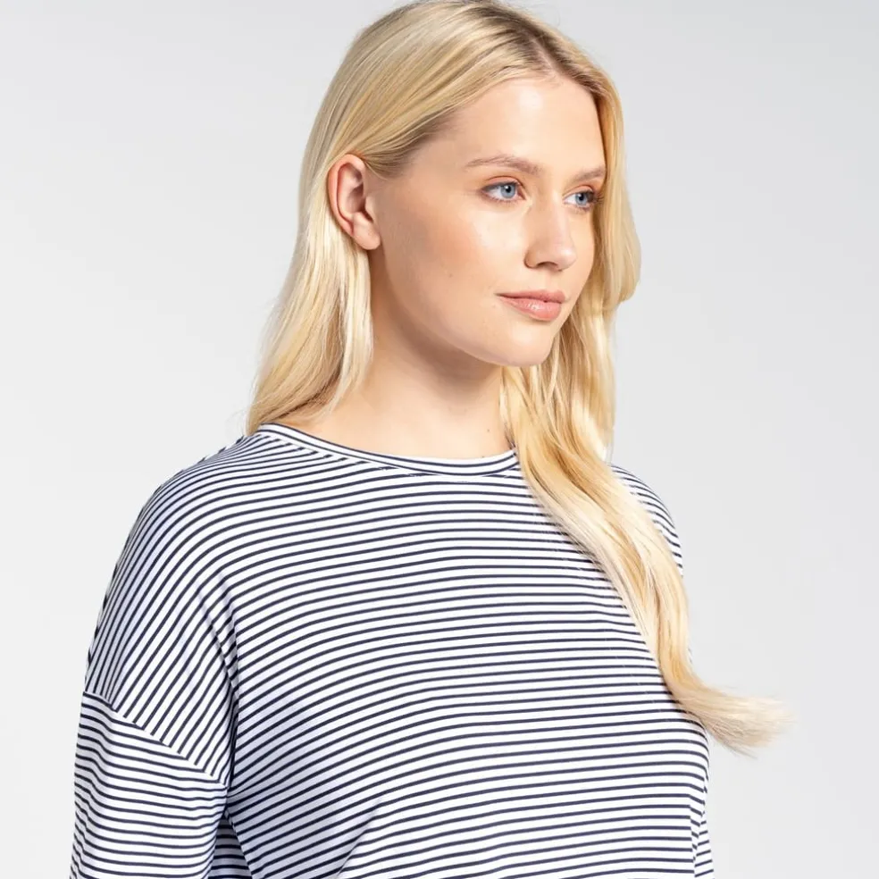Craghoppers Cora Relaxed Fit Crew Neck T-Shirt in Blue