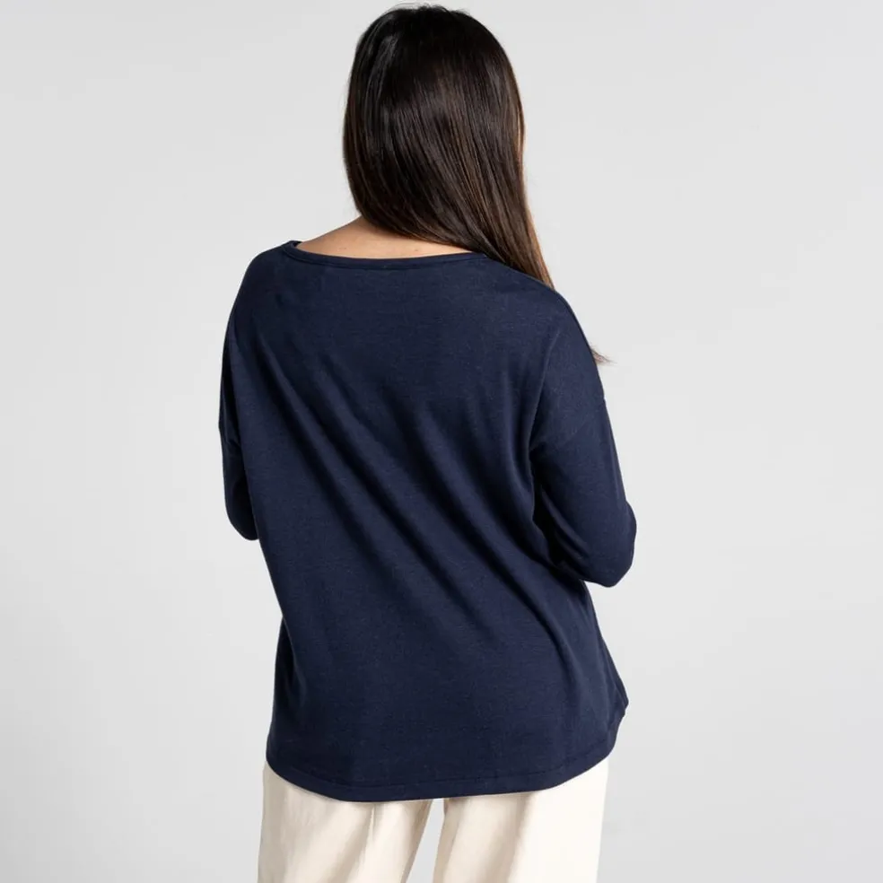 Craghoppers Forres Ls Top in Blue