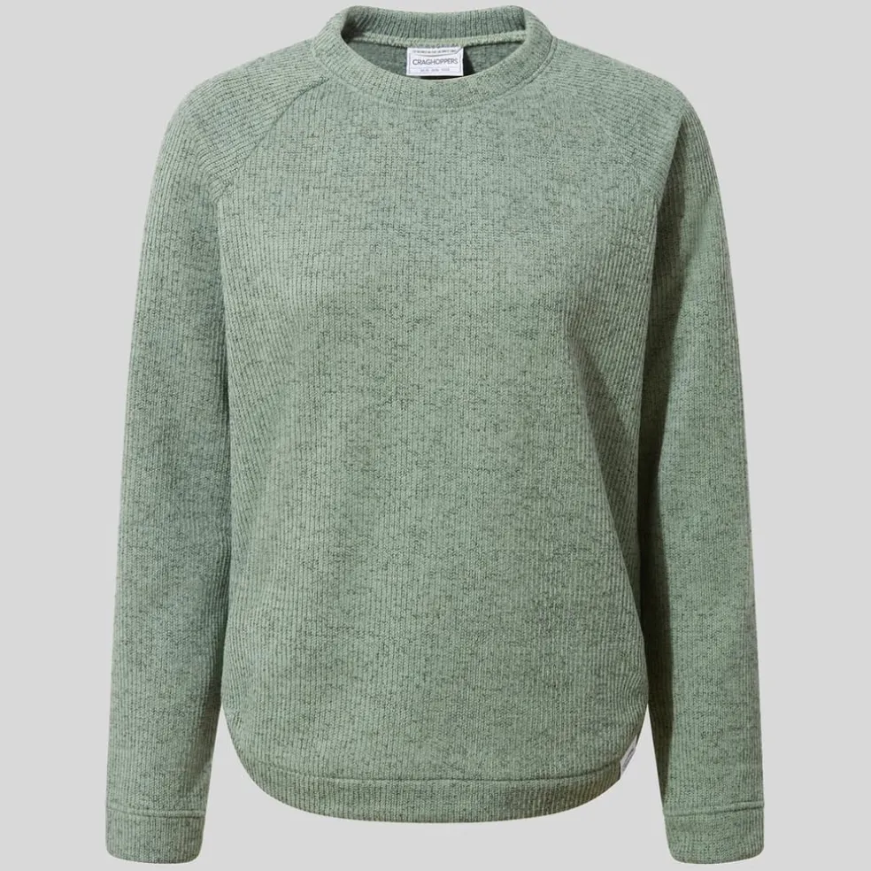 Craghoppers Nessa Hooded Relaxed Fit Sweatshirt in Green