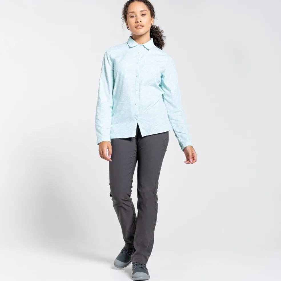 Craghoppers Regular Fit Long Sleeve Shirt in Green