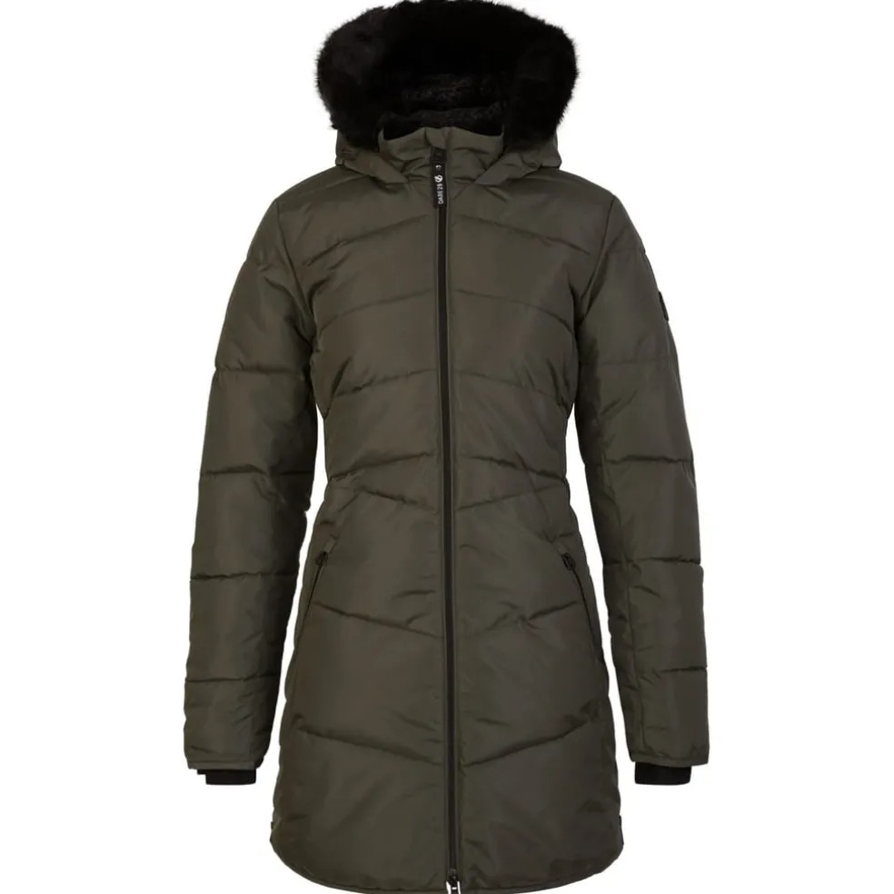 Dare 2b Striking III Padded Parka Jacket in Green