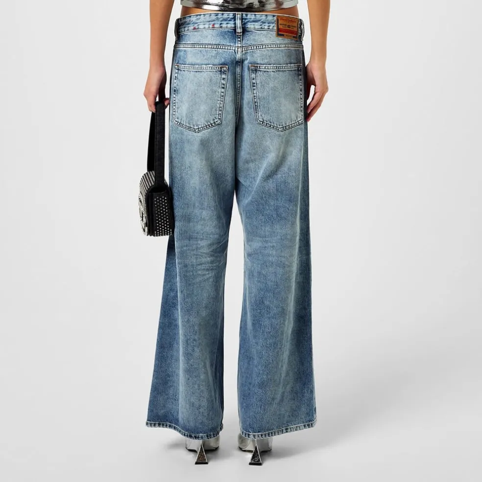Diesel D Sire Wide Leg Jeans in Blue