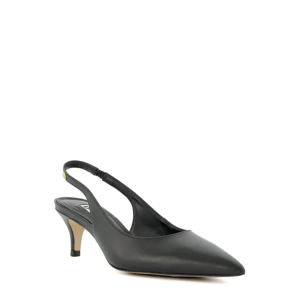 Dune London Capitol Kitten Pumps in Black