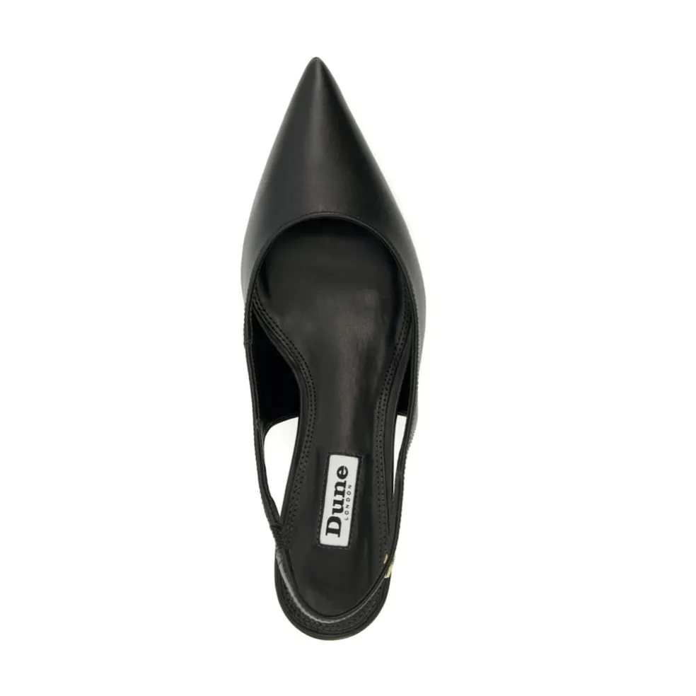Dune London Capitol Kitten Pumps in Black