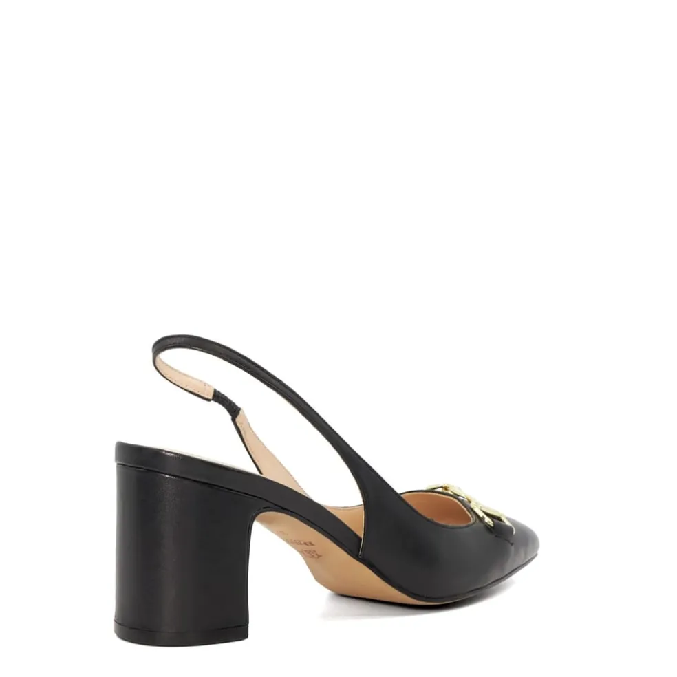 Dune London Detailed Pumps in Black