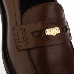 Dune London Grouped Penny Loafers in Brown