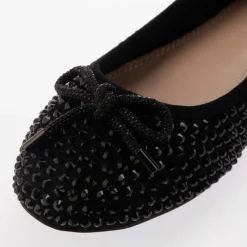 Dune London Hale Bow Detail Ballet Pumps in Black