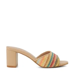 Dune London Multicolour Rainbow Crochet Mule Sandals in Multi colour
