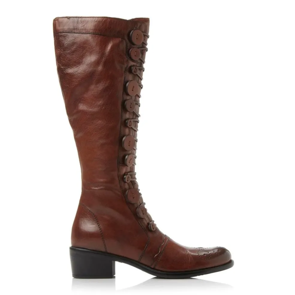 Dune London Pixie Boot Ladies in Brown