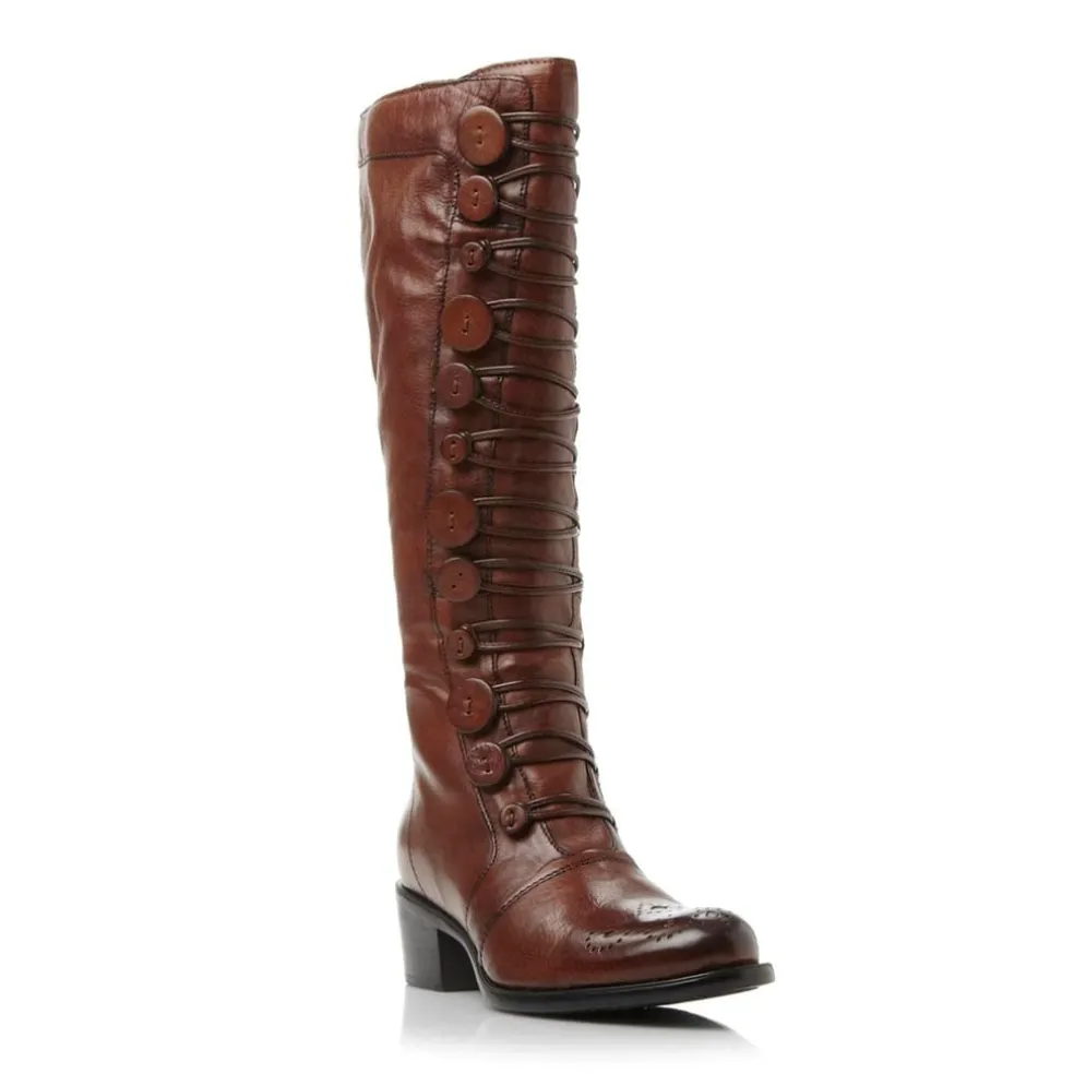 Dune London Pixie Boot Ladies in Brown