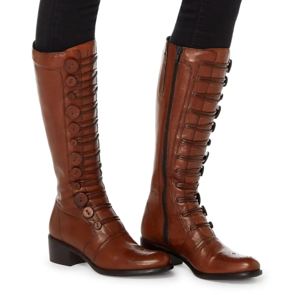 Dune London Pixie Boot Ladies in Brown
