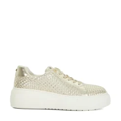 Dune London Trainers in Gold