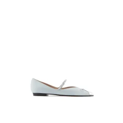 Emporio Armani EA7 Bllrna Flats Slippers in Beige