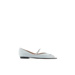 Emporio Armani EA7 Bllrna Flats Slippers in Beige