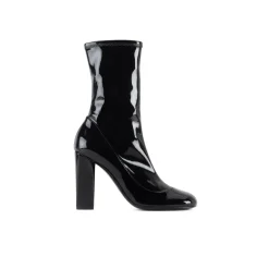 Emporio Armani EA7 Chelsea Block Heel Boots in Black